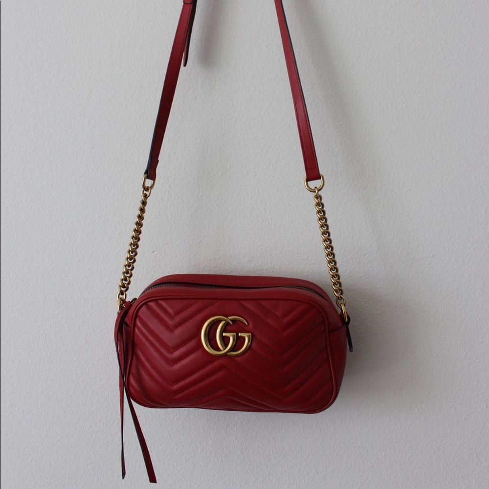 GG Marmont small matelassé shoulder bag